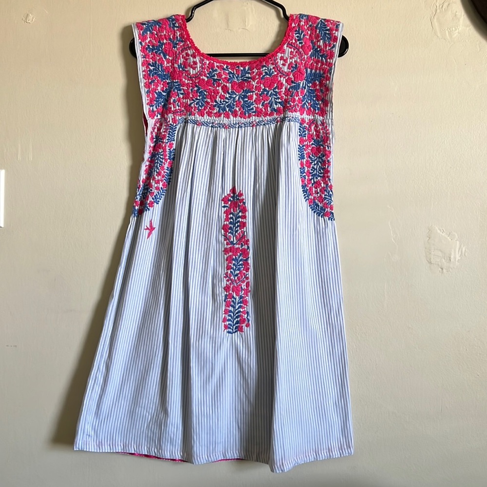 Mi Golondrina Flores Short Dress